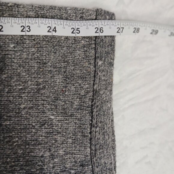 Soft Joie, Large, Heather Gray, Open Front, Wrap Cardigan Sweater, With Fringe - Picture 10 of 12